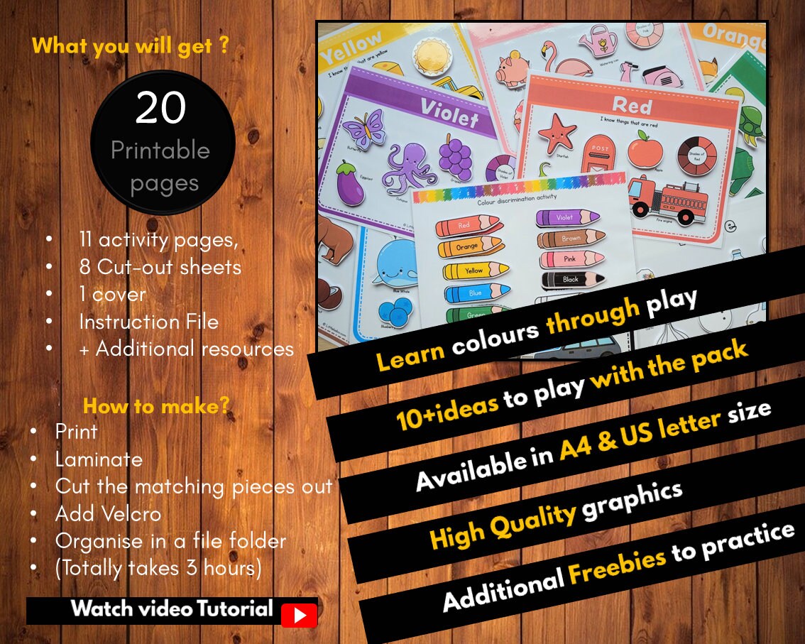 Colours Busy Book {11 activities}