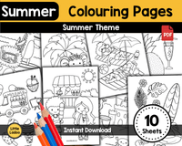 Summer Colouring Pages Printable