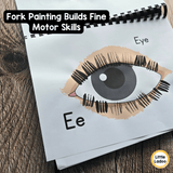 Fork Painting Alphabet Crafts A-Z