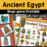 Ancient Egypt Bingo Game Printable