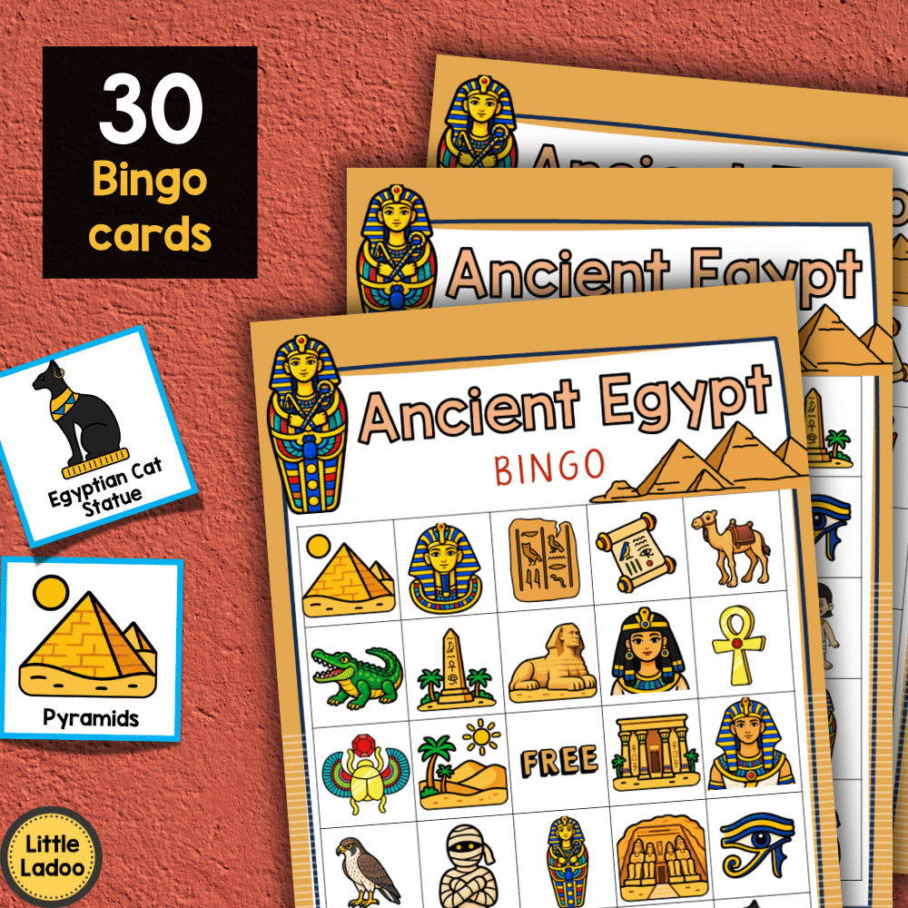 Ancient Egypt Bingo Game Printable