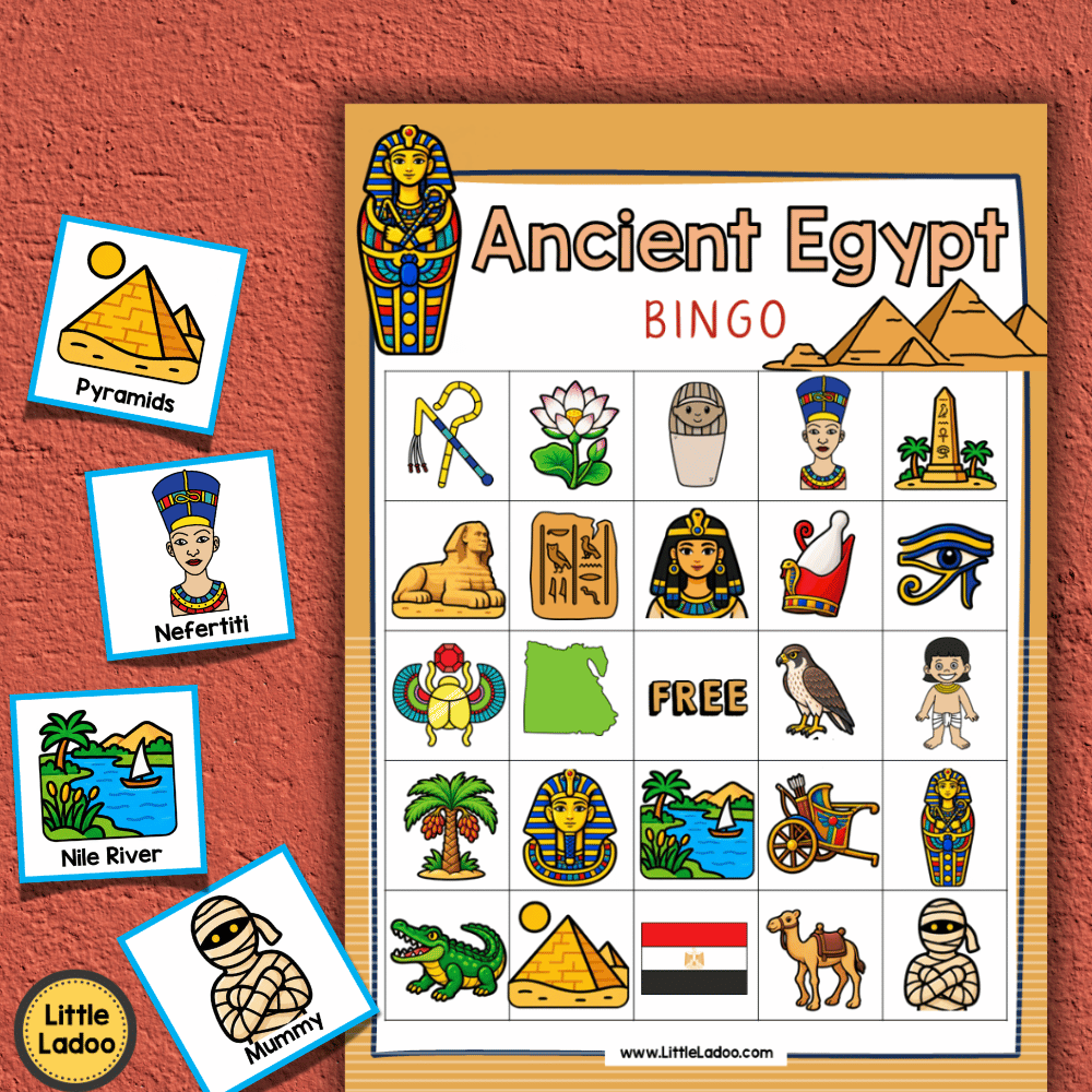 Ancient Egypt Bingo Game Printable