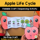 Apple Life Cycle Craft Printable | Foldable Sequencing Activity