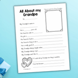 All About My Dad Printable | Father’s Day Keepsake Questionnaire for Kids
