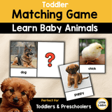 Baby Animal Matching Game Printable