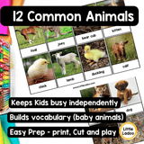 Baby Animal Matching Game Printable