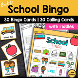 Back to School Bingo Printable