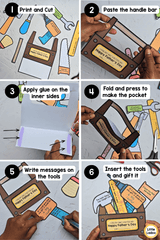 Father’s Day Toolbox Craft | Writing Activity Gift for Dad