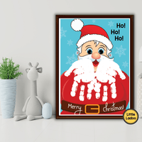 Christmas Handprint Art Printable {8 Designs}