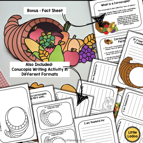 Cornucopia Cut and Paste Craft