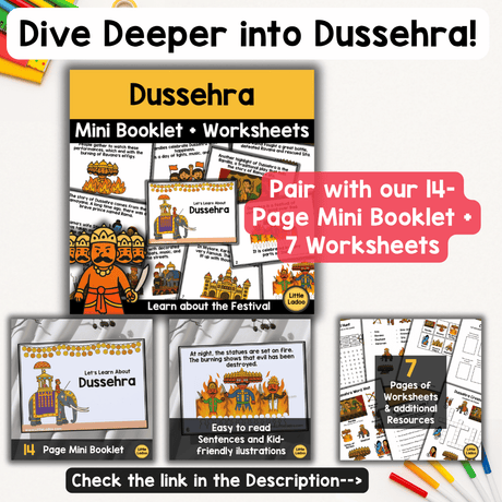 Dussehra Coloring Pages for Kids – Festival Printables