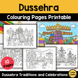 Dussehra Coloring Pages for Kids – Festival Printables