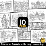 Dussehra Coloring Pages for Kids – Festival Printables