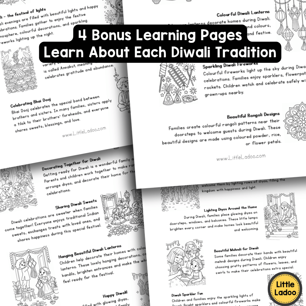 Diwali Colouring Pages Printable