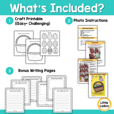 Easter Basket Paper Weaving Craft