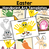 Easter Handprint Art Printable {8 Designs}