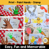 Easter Handprint Art Printable {8 Designs}