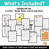 Easter Name Crafts