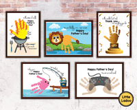 Father's Day Handprint Art Printable {8 Designs}