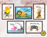 Father's Day Handprint Art Printable {8 Designs}