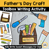 Father’s Day Toolbox Craft | Writing Activity Gift for Dad