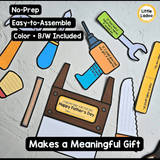 Father’s Day Toolbox Craft | Writing Activity Gift for Dad