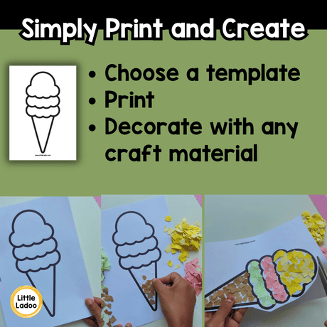 Food Craft Templates | 10 Printable Food Outlines