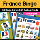 France Bingo Printable