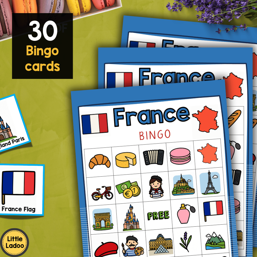 France Bingo Printable