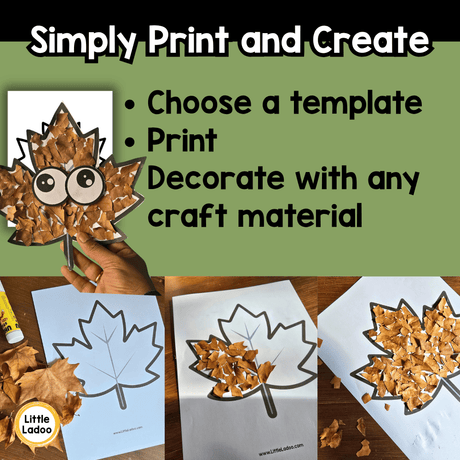 Fall Theme Craft Templates | 10 Printable Autumn Outlines for Preschool