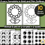 Fall Theme Craft Templates | 10 Printable Autumn Outlines for Preschool