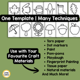 Fall Theme Craft Templates | 10 Printable Autumn Outlines for Preschool