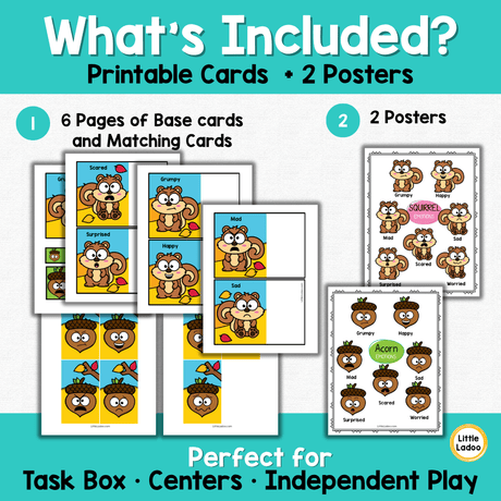 Fall Emotions Matching Activity