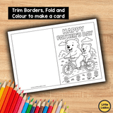Father's Day Cards to Colour