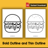 Food Templates for Art and Craft Projects