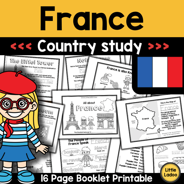 France Country Study Booklet Printable
