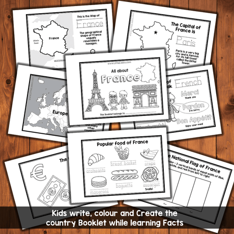 France Country Study Booklet Printable
