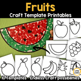 Fruit Craft Templates | 10 Printable Fruits Outlines