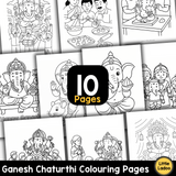 Ganesh Chaturthi Colouring Pages