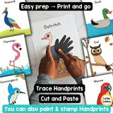 Handprint Bird Craft Book