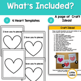 Heart Template for Crafts & Fine Motor Activities | Valentine's Heart Printable
