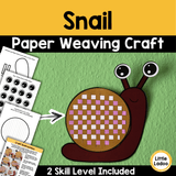 Snail Paper Weaving Craft | Spring Fine Motor Activity