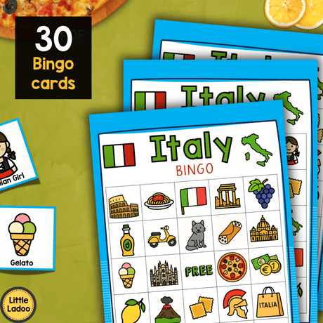 Italy Bingo Printable