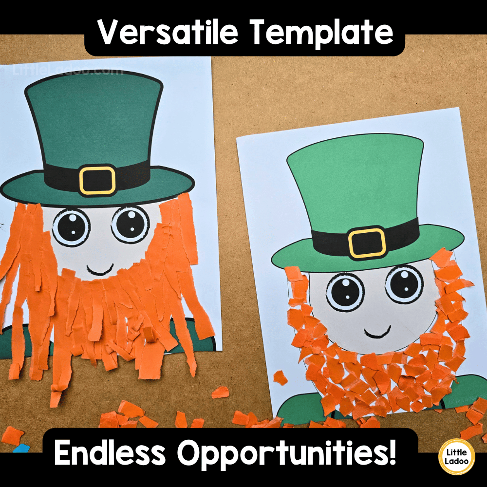 Leprechaun Craft Templates | St Patrick’s Day Fine Motor Craft