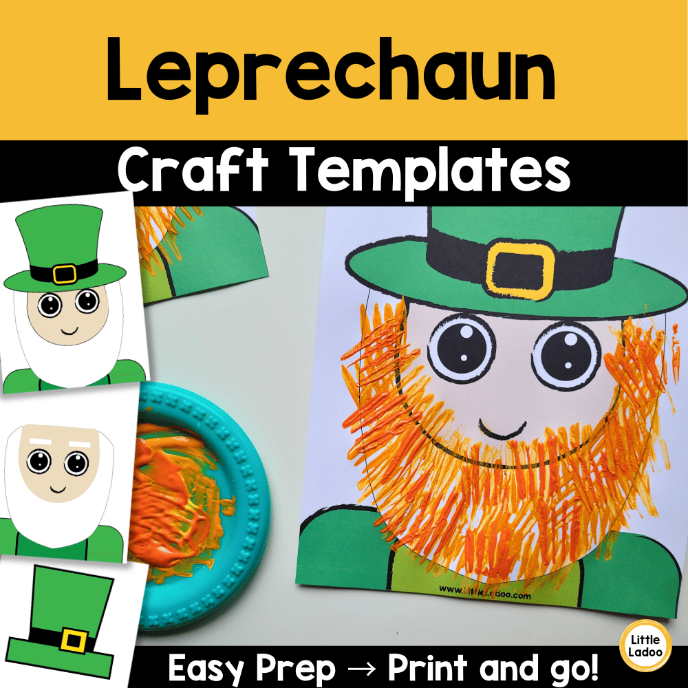 Leprechaun Craft Templates | St Patrick’s Day Fine Motor Craft