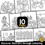 Navratri Coloring Pages for Kids | Printable Activities