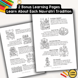 Navratri Coloring Pages for Kids | Printable Activities