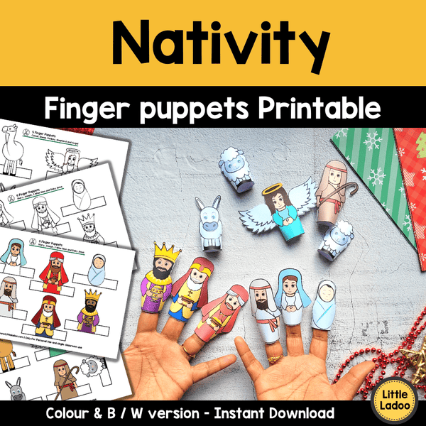 Nativity Finger Puppets Printable