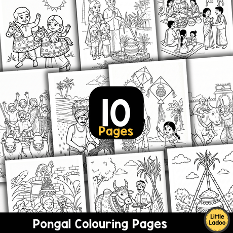 Pongal Colouring Pages Printable