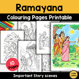 Ramayana Colouring Pages Printable
